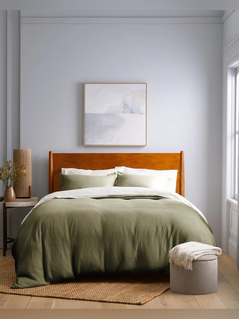 Quince Organic Cotton Gauze Duvet Cover Set Full/Queen